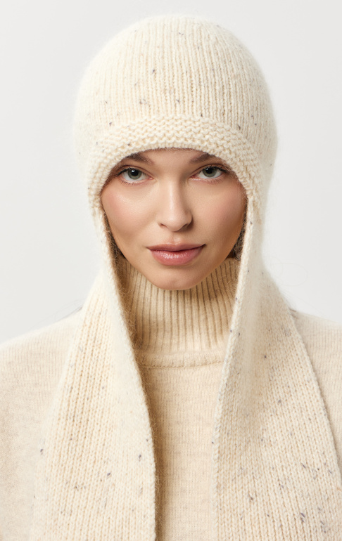 Шапка с длинными ушами 260171TM молочный (2)