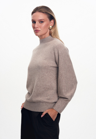 2480W джемпер бежевый люрекс (1)