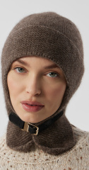 шапка ушанка 240161D - шоколад (2)
