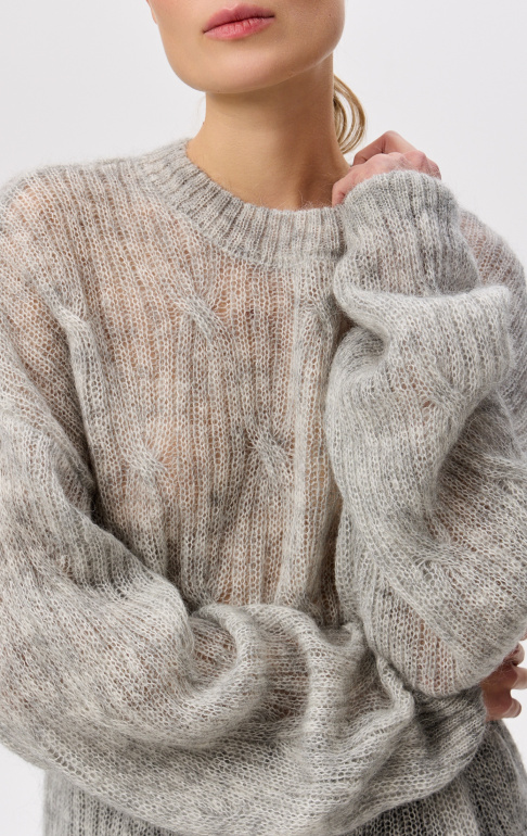 Джемпер 2432W  серый (5)