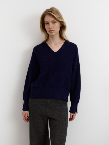 Джемпер 25W2116K Синий (2)