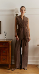 жилет 25S1031F коричневый мокко  брюки 25S6004F коричневый мокко 2