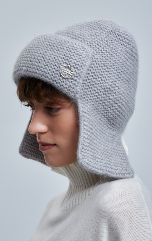 шапка ушанка 230160REC - светло-серый (3)