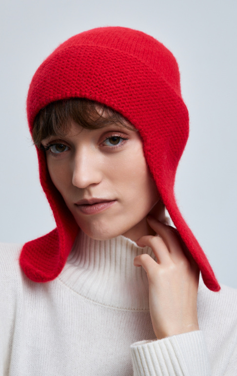 шапка ушанка 240161 - красный (3)