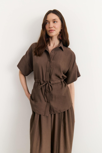 рубашка 26S1021F – коричневый (1)