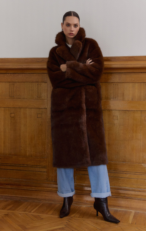 шуба 248237 - коричневый (7)