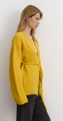Кардиган 26W4111K оранжево-желтый (29)
