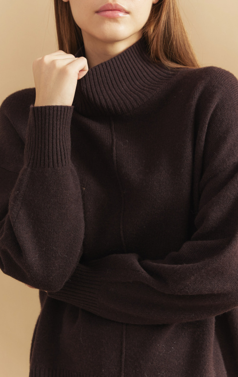 Джемпер 2428WCASH Темный шоколад 3