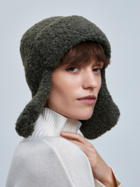 шапка ушанка 240171 - хаки (3)