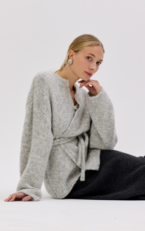 26W4111K кардиган A318AZ светло-серый (8)