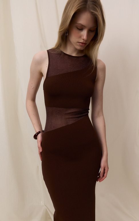 платье 26S1308K – шоколад (2)