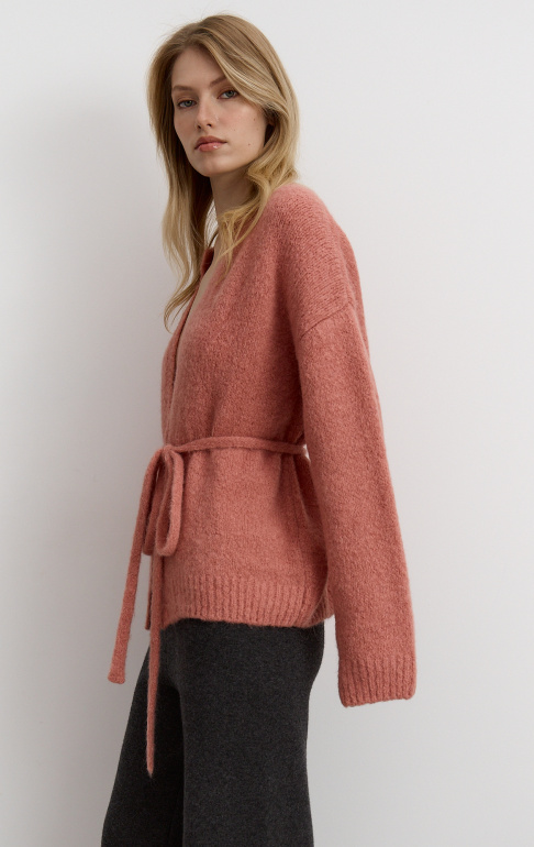 Кардиган 26W4111K - Розовый (39)