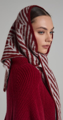 косынка 250112REC - бордовый 13