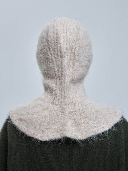 капор с манишкой 260151SR - светло-бежевый (4)