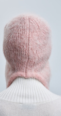 шапка ушанка 250130SC - розовая пудра (4)