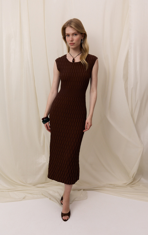 платье 26S1307K – шоколадный (2)