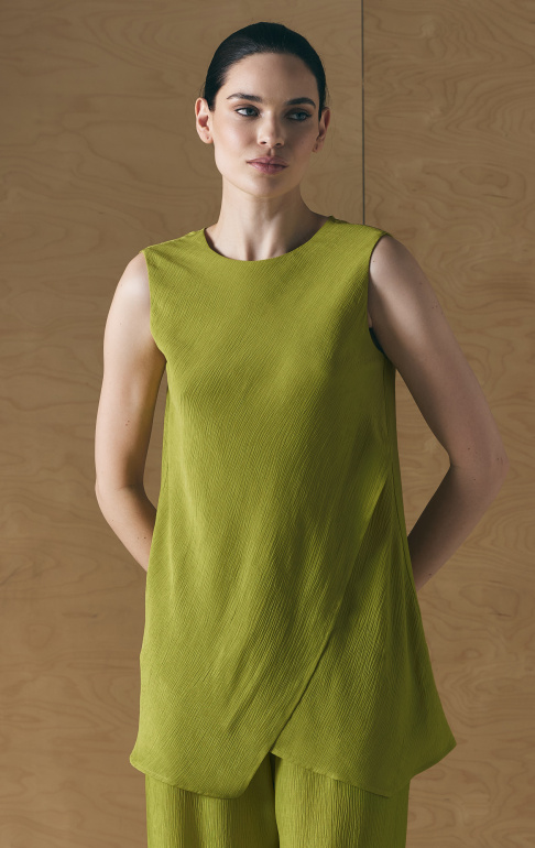 Джемпер без рукавов 26S3002F Акация (11)