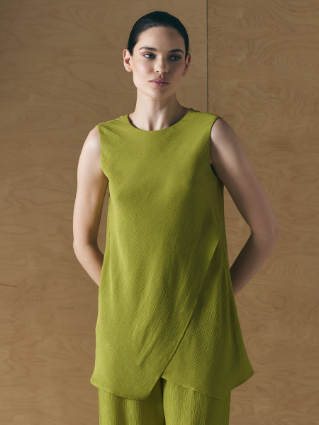 Джемпер без рукавов 26S3002F Акация (11)