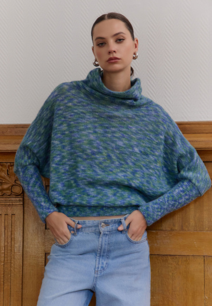 джемпер 26W2107K - синий мультиколор (5)