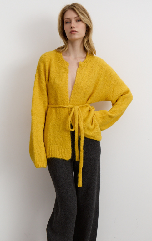 Кардиган 26W4111K оранжево-желтый (10)