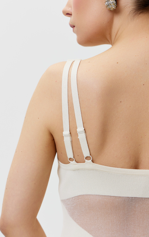 платье 25S1308K молочный 5