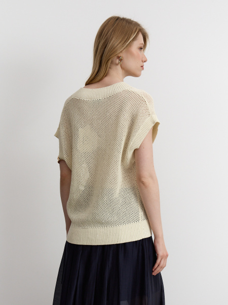 жилет 25S2313K – бежевый-серебро (32)