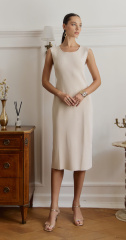 Платье 25S1307K Светло-бежевый (1)