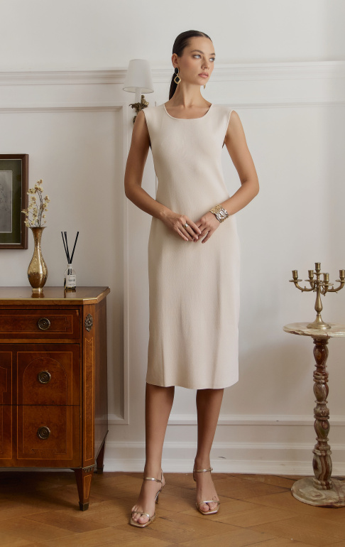 Платье 25S1307K Светло-бежевый (1)