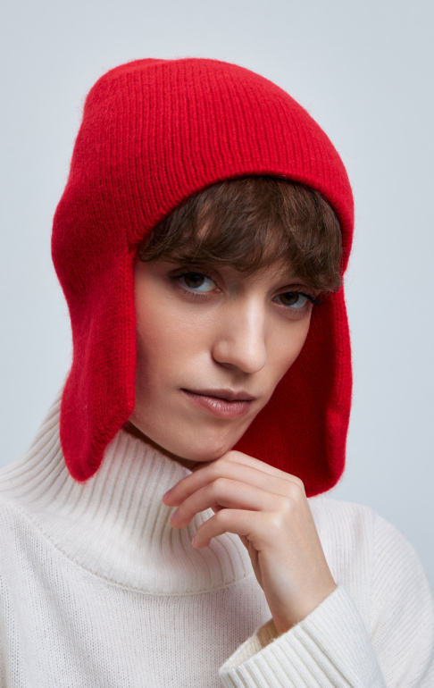 шапка ушанка 240193 - красный (1)