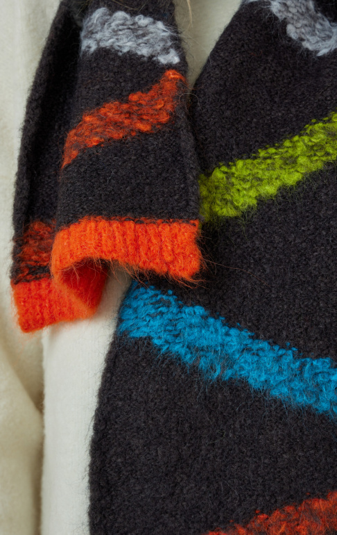 Шарф 250128AZ антрацит 3