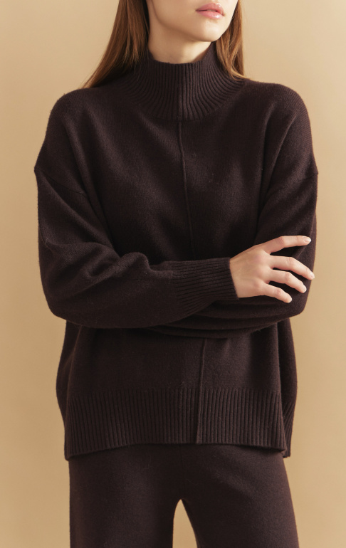 Джемпер 2428WCASH Темный шоколад 4