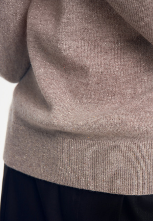 2480W джемпер бежевый люрекс (5)