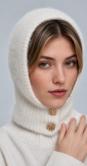 Чепчик на двух пуговицах 250136SR Молочный (1)