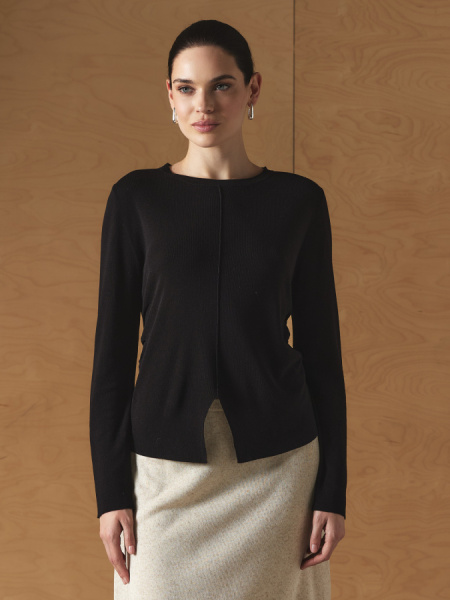 джемпер 26S2122KL - черный (4)