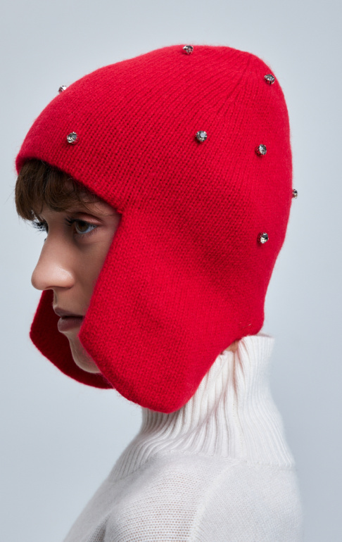 шапка 240193D - красный (3)