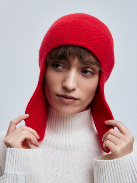 шапка ушанка 240161 - красный (2)