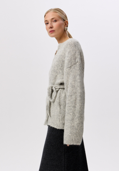 26W4111K кардиган A318AZ светло-серый (15)