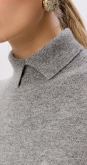 водолазка с разрезом на горле 2437W серый (8)
