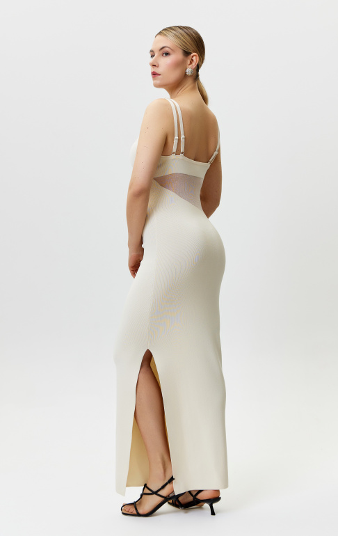 платье 25S1308K молочный 6