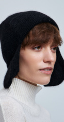 шапка ушанка 240127 - черный (3)