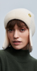 шапка ушанка 230160REC - молочный (2)