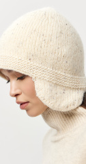 Шапка ушанка 260168TM Молочный (5)
