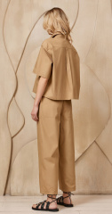 Блуза S241002F песочная  брюки S246003F песочные (3)