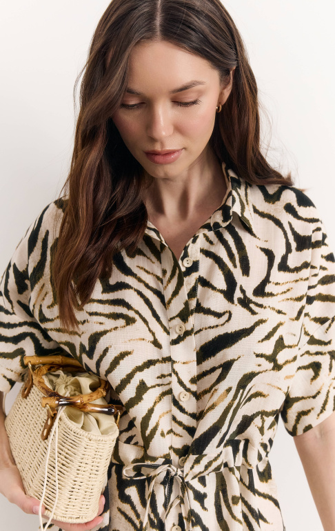 рубашка 26S1022F – бежевый (4)