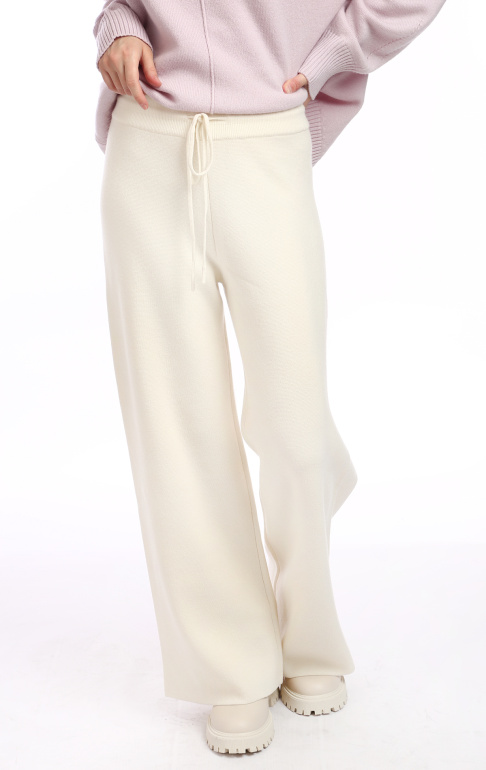брюки однотонные 2305-1 молочные (2)